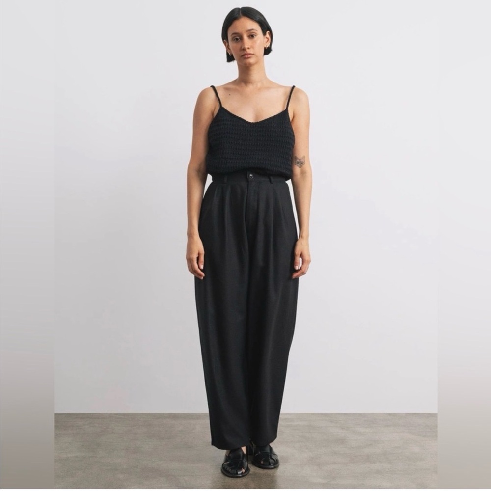 Ozma Clyde pleated silk trousers